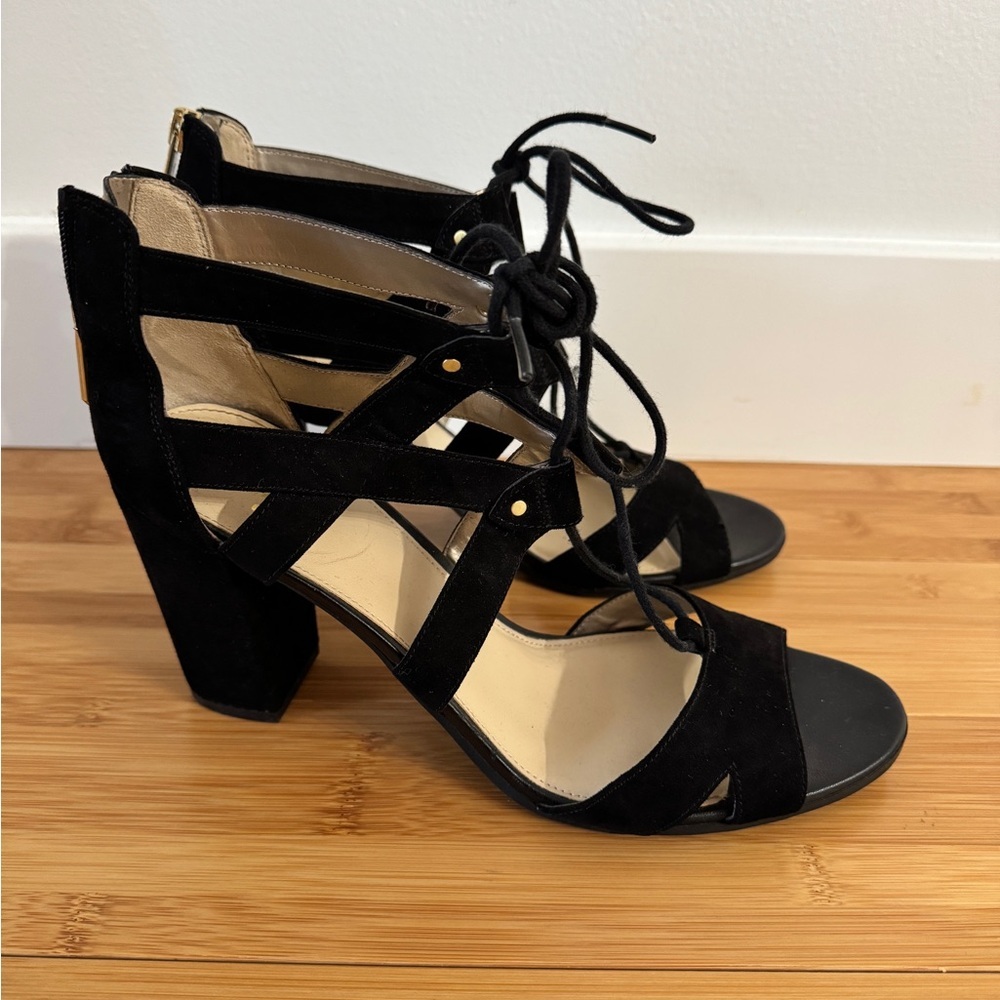 Sam Edelman Black Strappy Heels - Picture 2 of 8